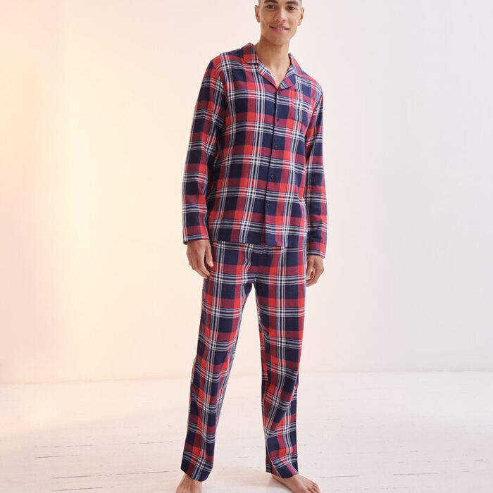 Men's tartan lounge Set Thumbnail