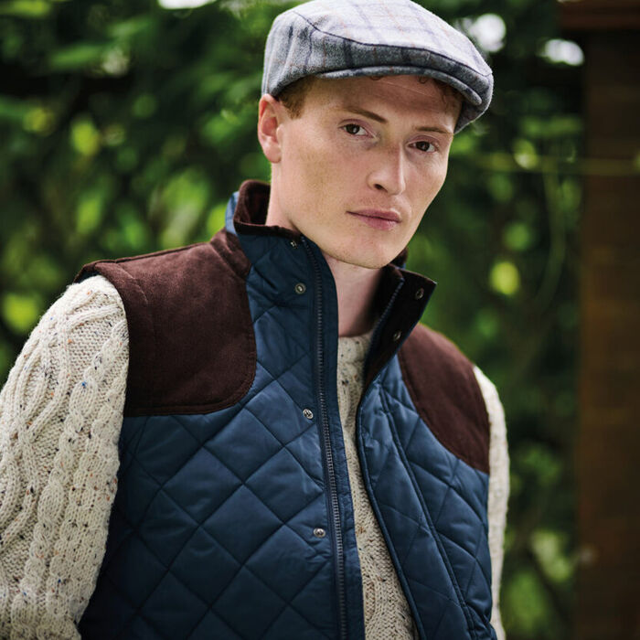 Acer tweed-effect flat cap Thumbnail