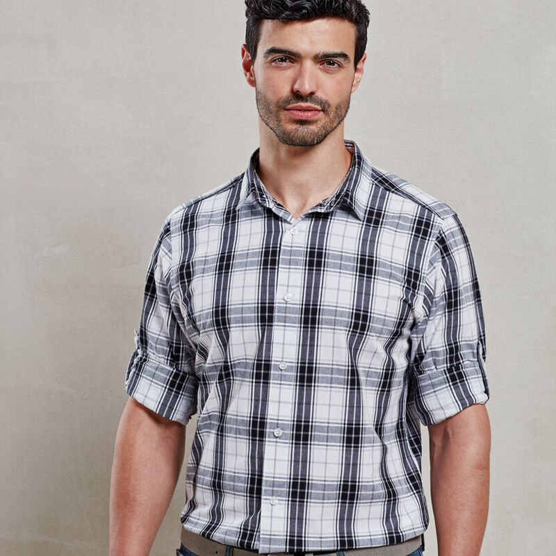 Ginmill check cotton long sleeve shirt Thumbnail