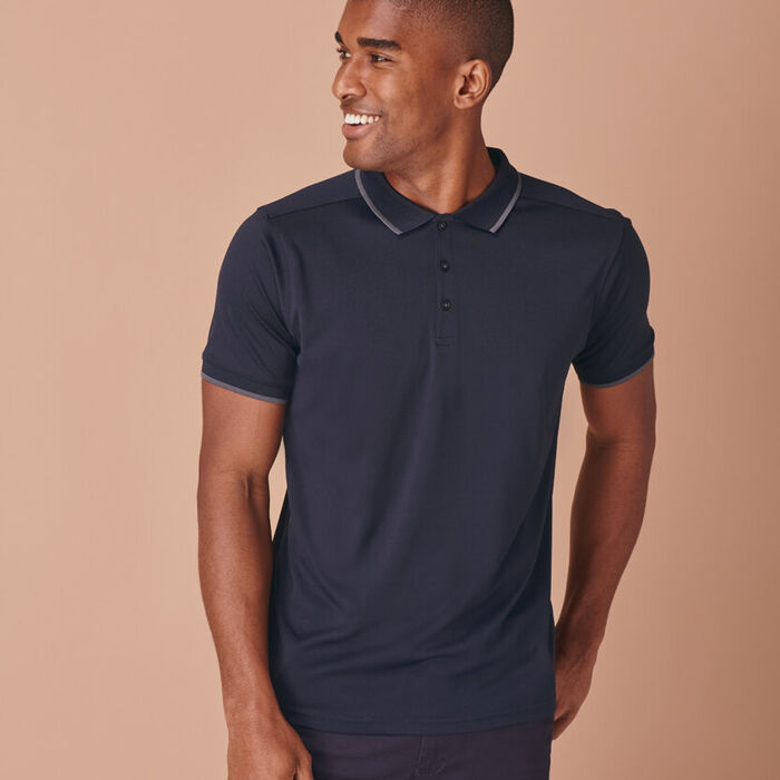 HiCool® tipped polo shirt Thumbnail