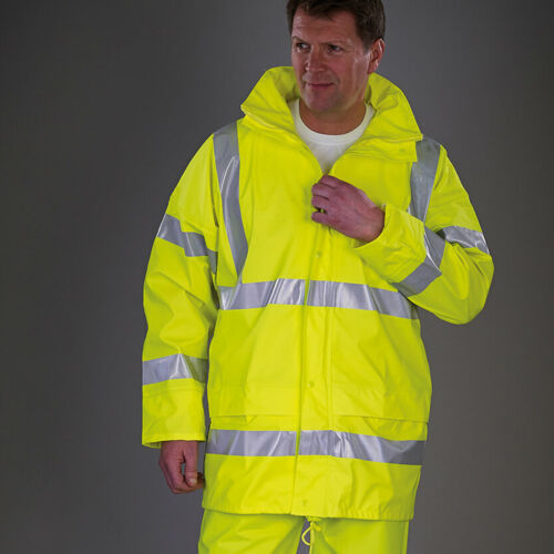 Hi-vis soft flex breathable U-dry jacket (HVS450) Thumbnail