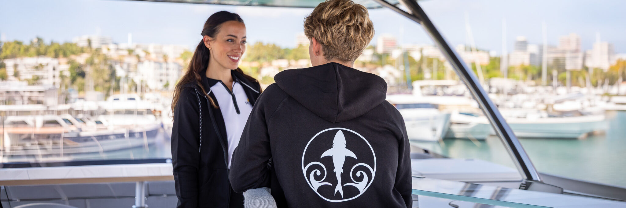 Crew wearing Sea Design midlayers