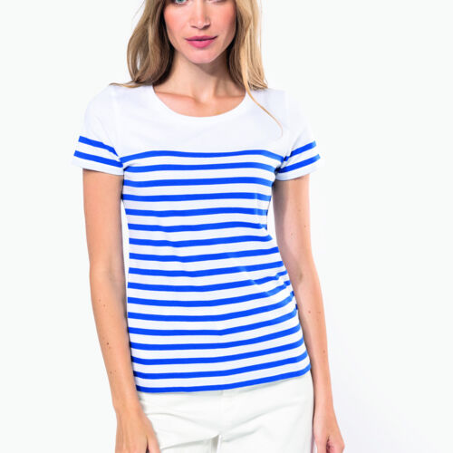 Kariban Ladies Crew Neck Sailor T-Shirt Thumbnail