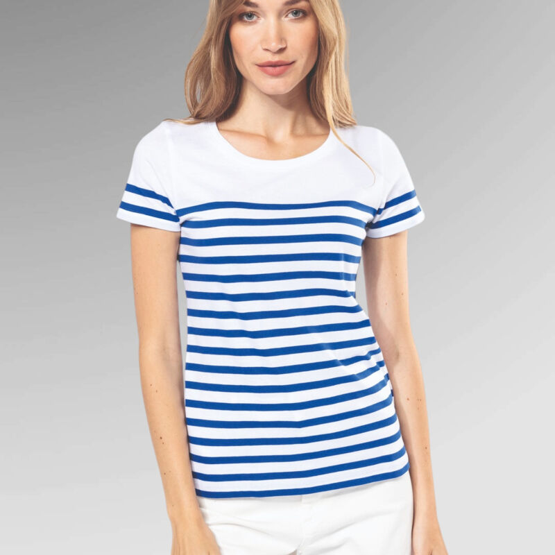 Kariban Ladies Crew Neck Sailor T-Shirt Thumbnail