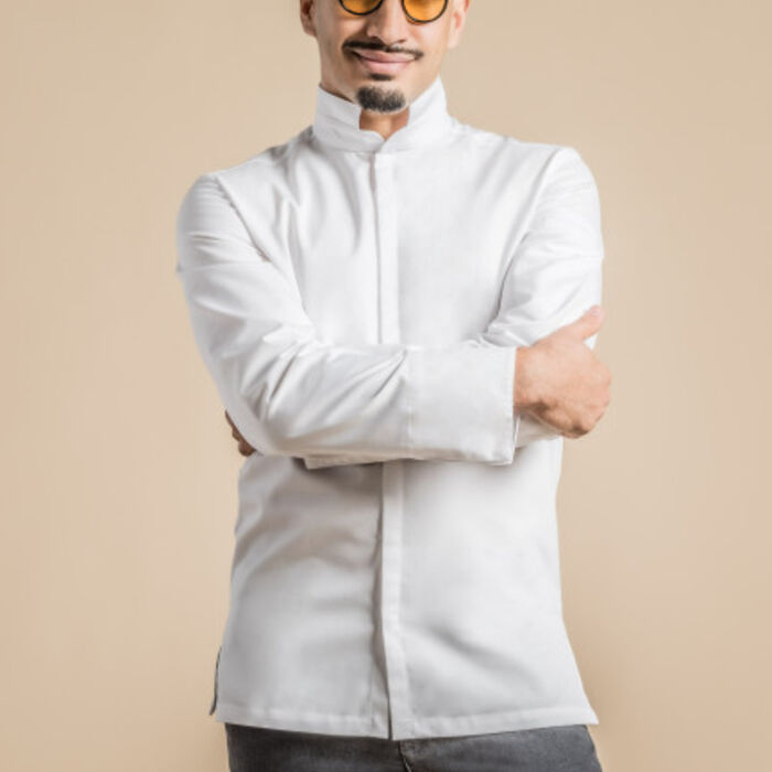 Clement Design Men's Addict Long Sleeve Chef Jacket Thumbnail