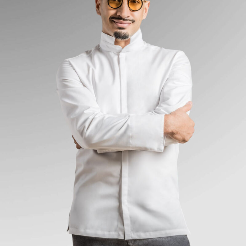 Clement Design Men's Addict Long Sleeve Chef Jacket Thumbnail