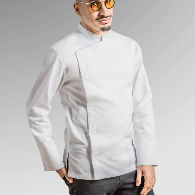 Clement Design Men's Firenze Long Sleeve Chef Jacket Thumbnail