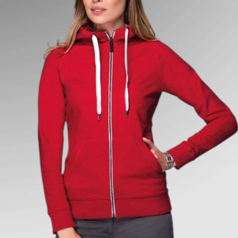 Malfini Ladies' Voyage Hooded Sweatshirt jacket  Thumbnail