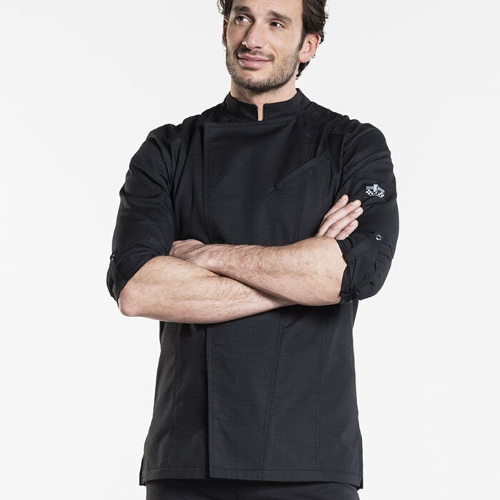 Chaud Devant Biker SFX Black Chef Jacket  Thumbnail