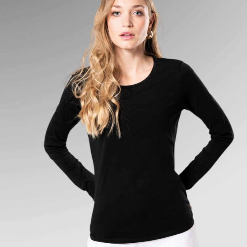 Kariban Ladies' long-sleeved Crew neck t-shirt Thumbnail