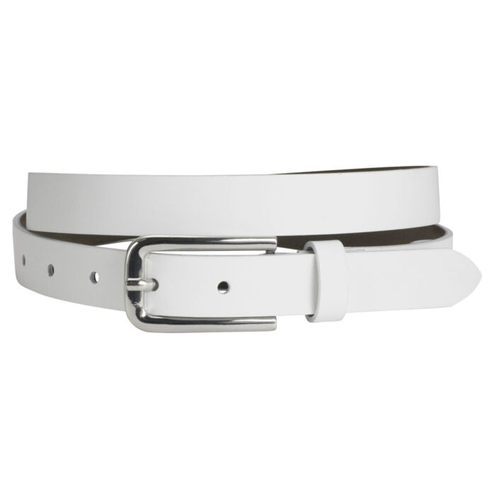 Lindenmann Ladies Slim Leather Belt with elegant buckle Thumbnail