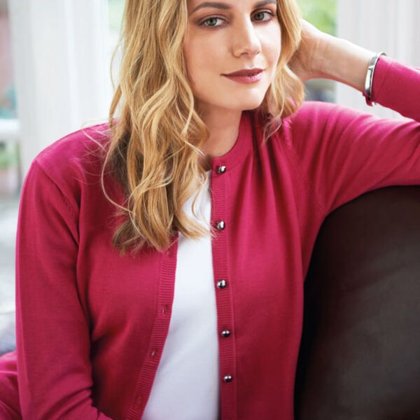 Brook Taverner Ladies Seattle Crew Neck Cardigan Thumbnail