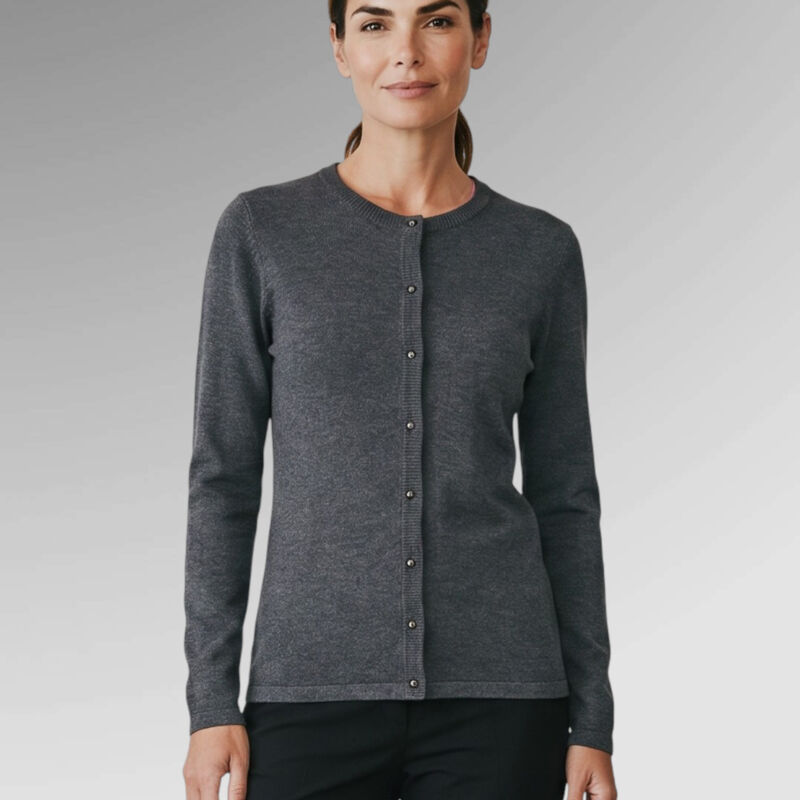 Brook Taverner Ladies Seattle Crew Neck Cardigan Thumbnail