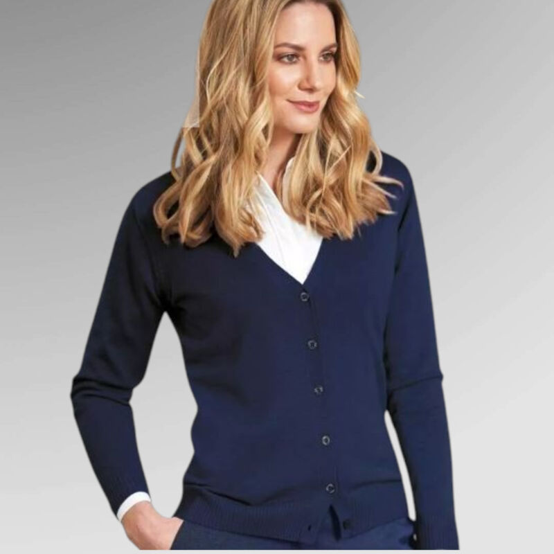 Brook Taverner Ladies Augusta V Neck Cardigan Thumbnail
