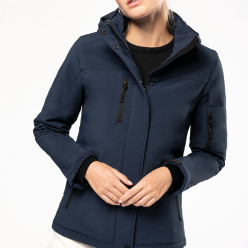 Kariban Ladies Lined Softshell Parka with detachable hood Thumbnail