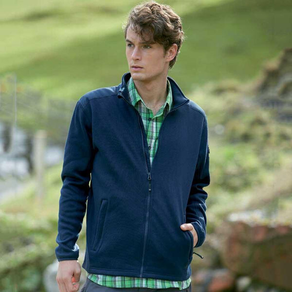 James Nicholson Men's Knitted Fleece jacket Thumbnail