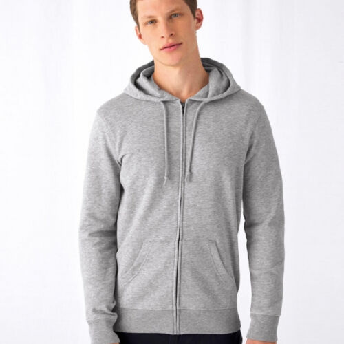 B&C Men's Organic Inspire Zipped Hoodie Thumbnail
