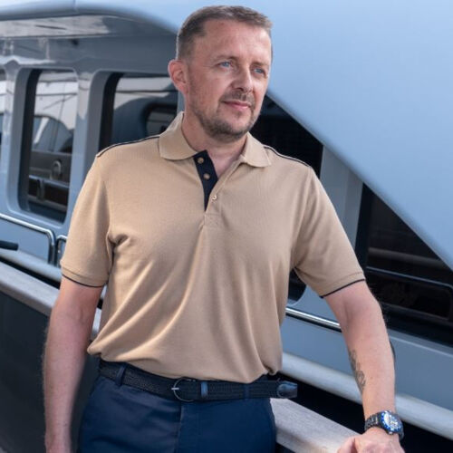 WK Men's 'Day To Day' Short Sleeve Contrast Polo Thumbnail