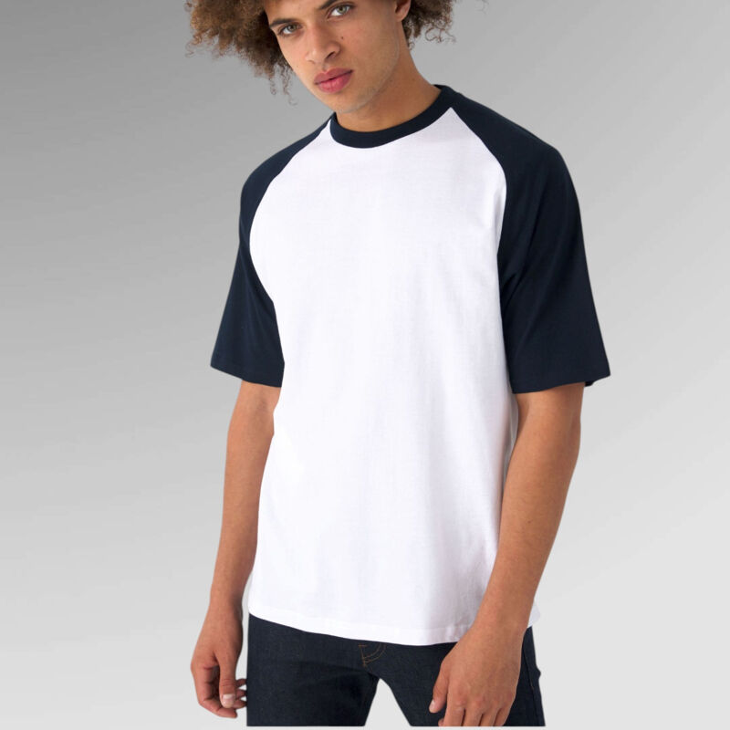 B&C Mens Short Sleeve Baseball Tee Thumbnail