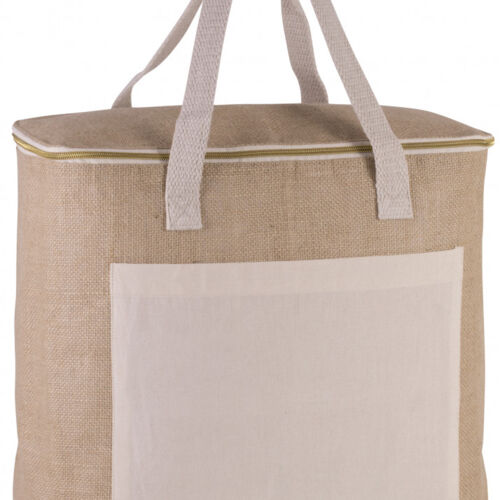Large Jute Cooler Bag  Thumbnail