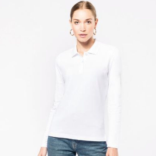 Kariban Ladies’ L/S Cotton Polo Thumbnail