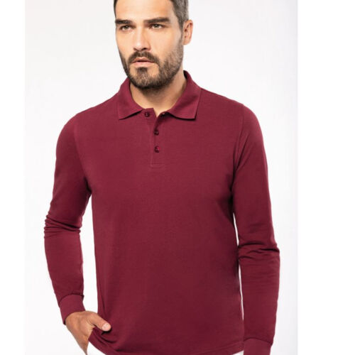 Kariban Men’s L/S Cotton Polo Thumbnail