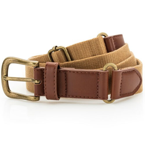 Asquith & Fox Faux Leather and Canvas Tab Belt Thumbnail