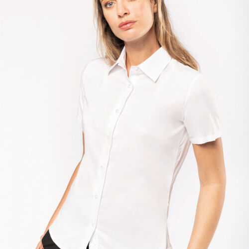 Kariban Ladies' Oxford Short Sleeve Shirt Thumbnail