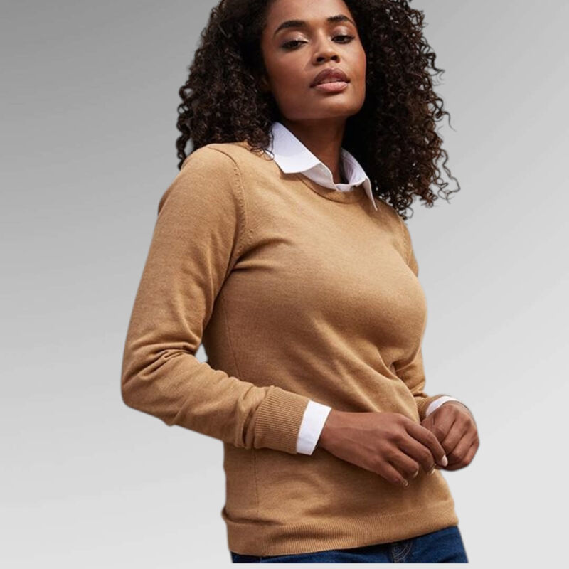 James Nicholson Ladies Crew Neck Pullover - JN1313 Thumbnail