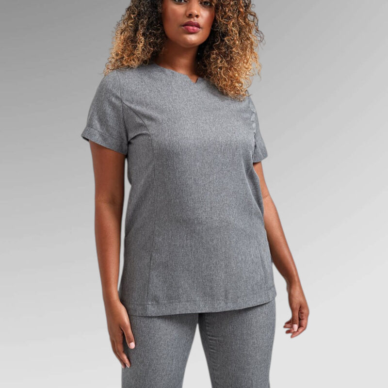 Viola 'linen look' cut neck beauty tunic Thumbnail