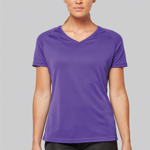 ProAct Ladies Short Sleeve V-Neck Sports T-shirt Thumbnail