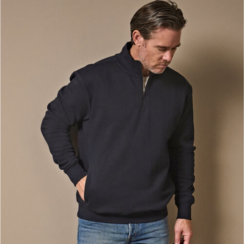 Tee Jays Mens Half Zip Sweatshirt Thumbnail