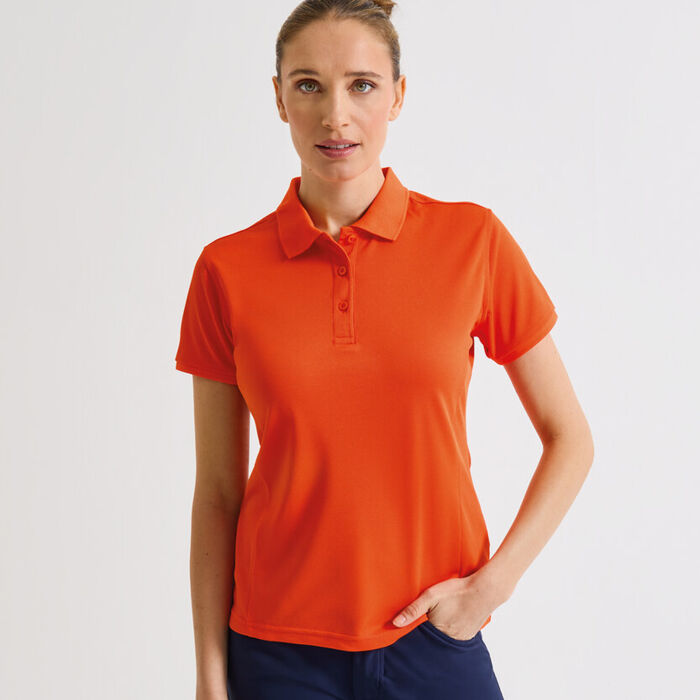 Women's Coolchecker® plus piqué polo with CoolPlus® Thumbnail