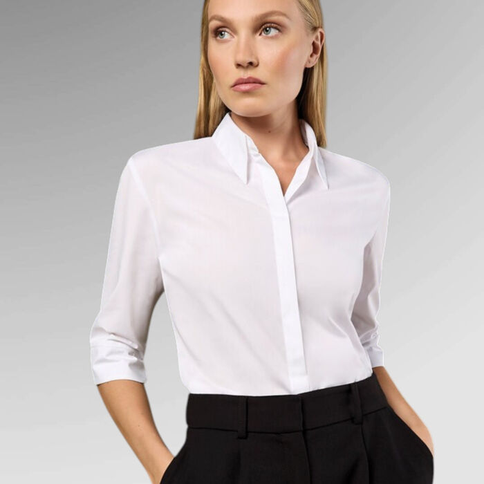 Kustom Kit Ladies' Contiental ¾ sleeve blouse  Thumbnail