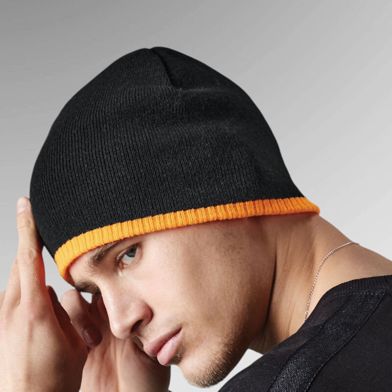Two-Tone Pull On Beanie Thumbnail