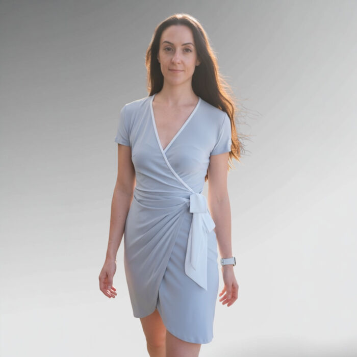 Sea Design Custom Laura Wrap Dress Thumbnail
