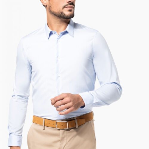 Kariban Premium Men's Long-Sleeved Poplin shirt Thumbnail