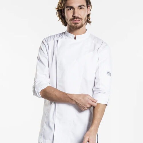 Chaud Devant Biker SFX White Chef Jacket  Thumbnail