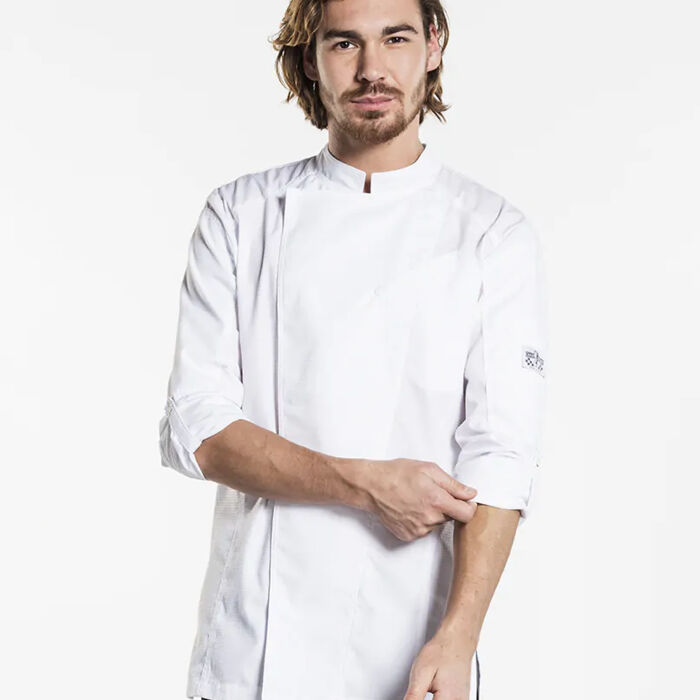 Chaud Devant Biker SFX White Chef Jacket  Thumbnail