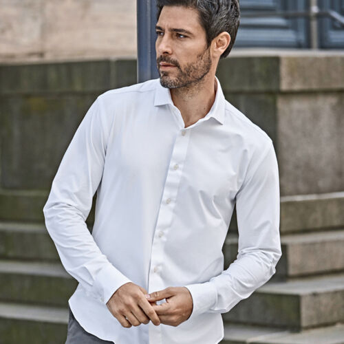 Tee Jays Men's Active Stretch Long Sleeve Shirt Thumbnail