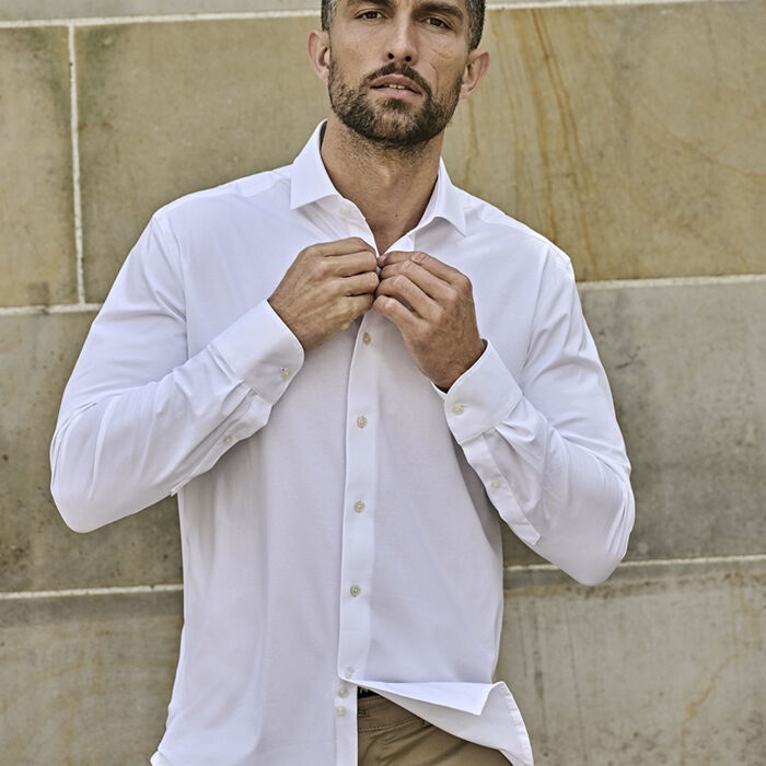 Tee Jays Men's Active Stretch Long Sleeve Shirt Thumbnail