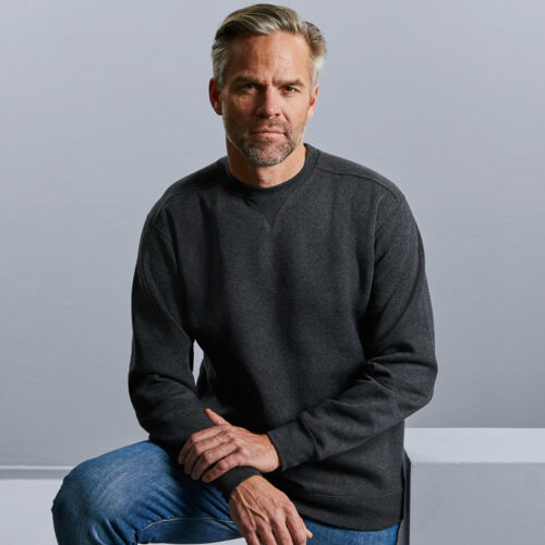 Russell Mens Authentic Melange Sweat Thumbnail