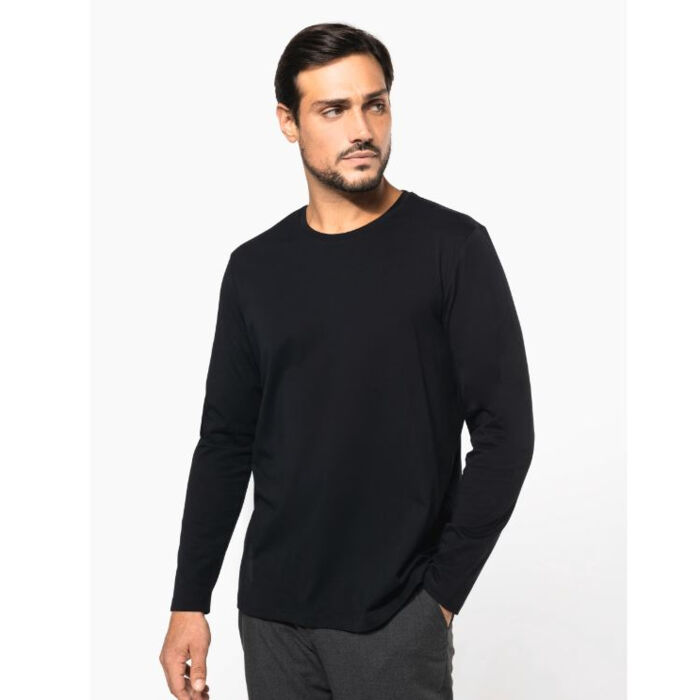 Kariban Men's Supima® Crew Neck Long Sleeve T-Shirt Thumbnail