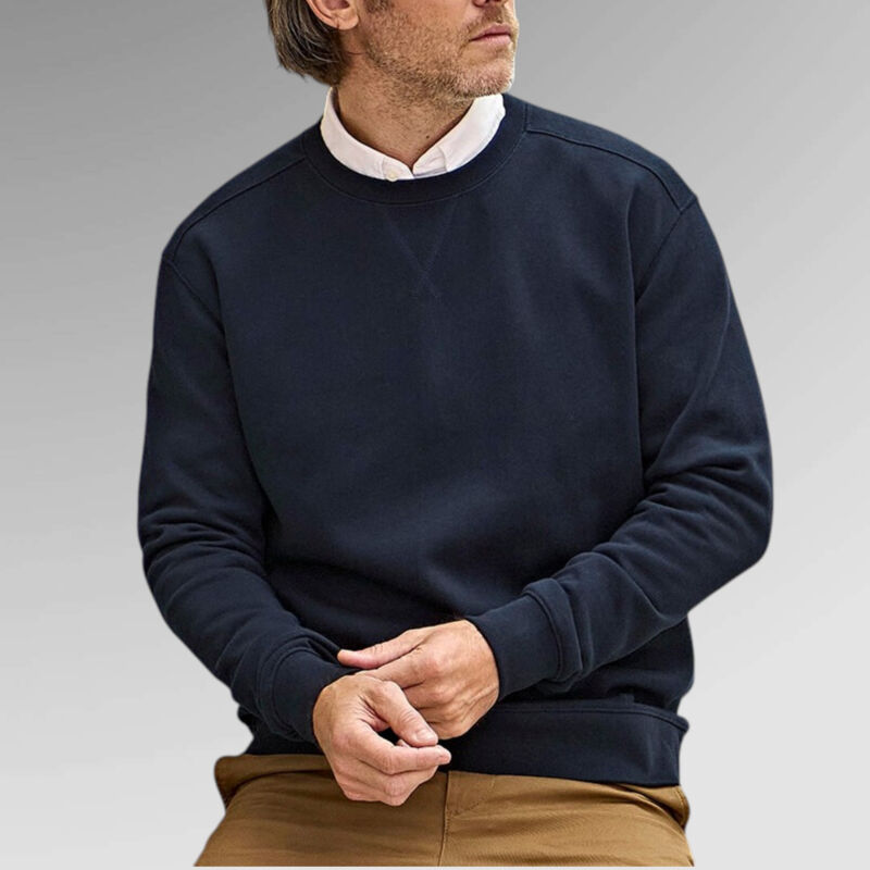 TeeJays Men's Ribbed Interlock Crew Neck Thumbnail