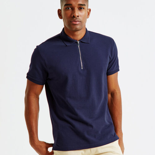 Asquith & Fox Men's zip polo Thumbnail