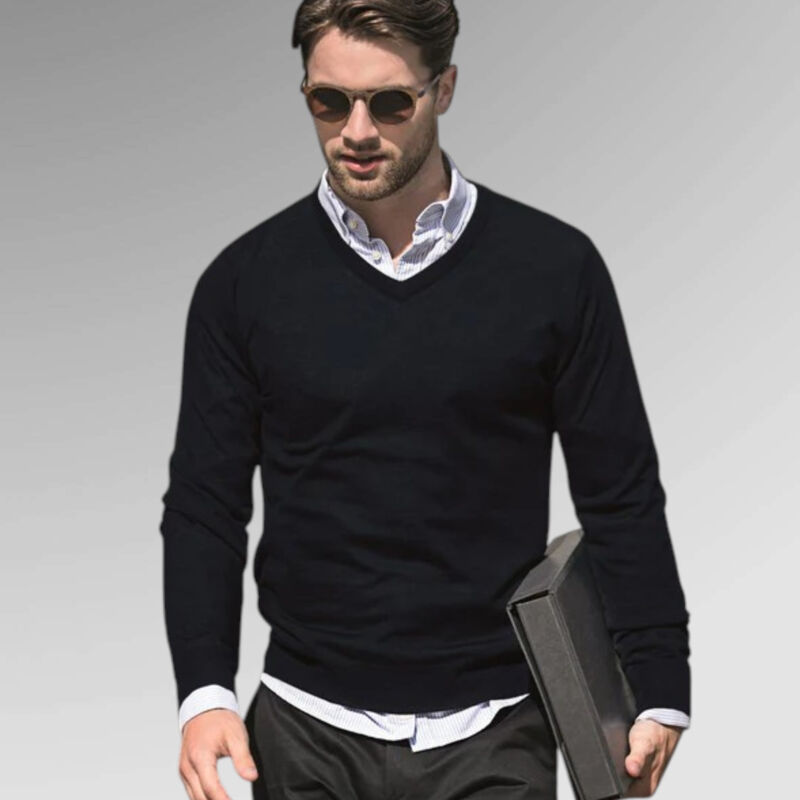 Nimbus Men's Ashbury pullover – classy luxury merino blend Thumbnail