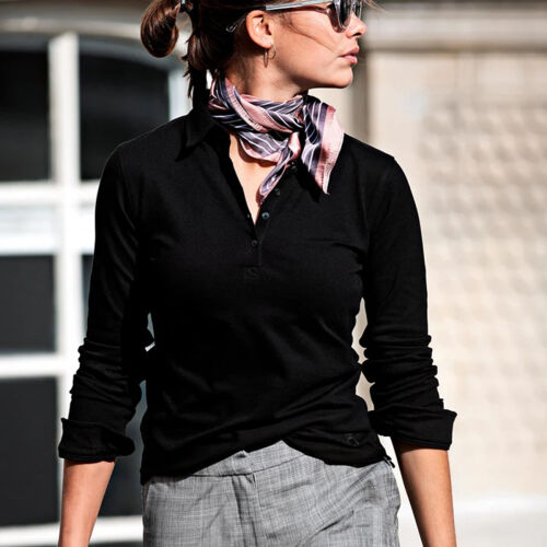 Nimbus Women’s Carlington deluxe long sleeve polo Thumbnail