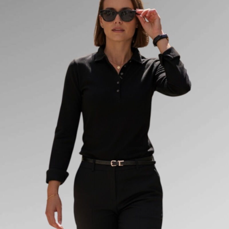 Nimbus Women’s Carlington deluxe long sleeve polo Thumbnail