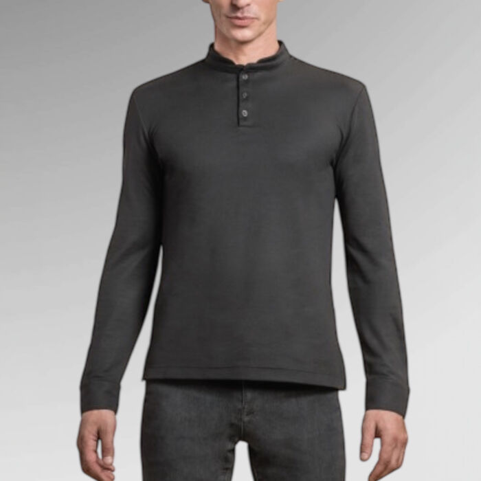 Clement Design Men's Agua Long Sleeved polo Thumbnail