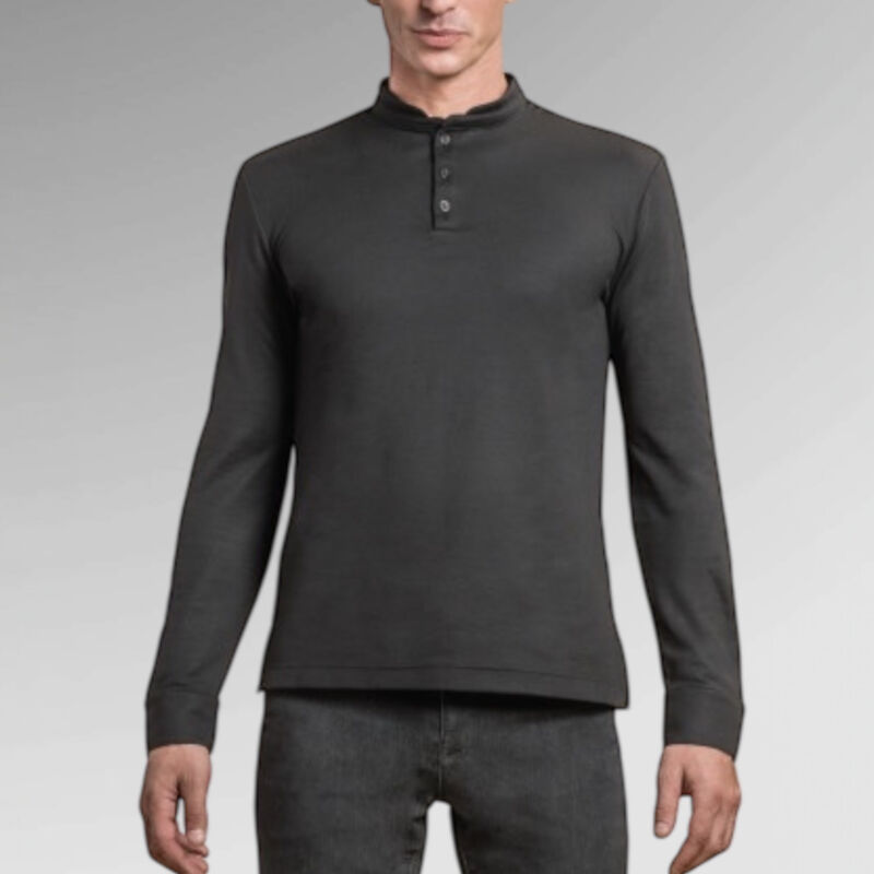Clement Design Men's Agua Long Sleeved polo Thumbnail